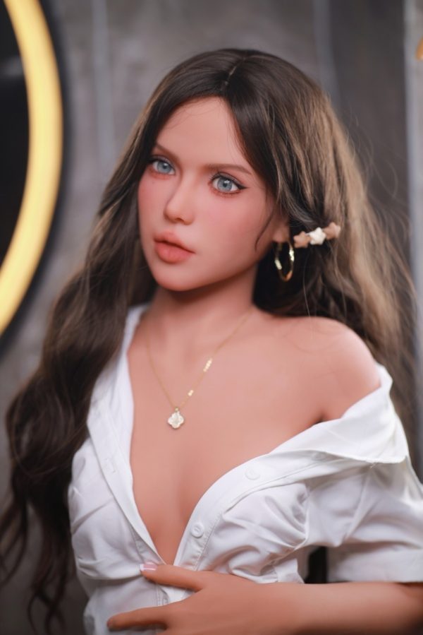 ¡Muñeca Sexual Copa C Con Cabello Castaño Y Encanto - Imagen 3