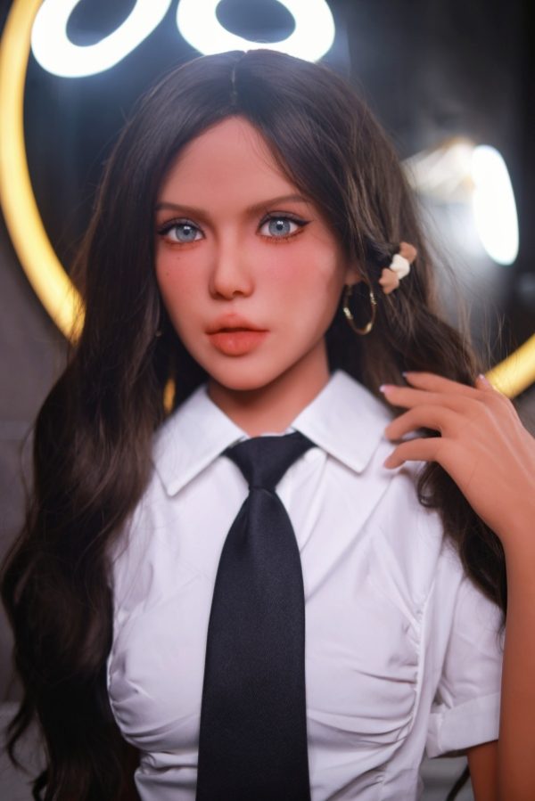 ¡Muñeca Sexual Copa C Con Cabello Castaño Y Encanto - Imagen 2