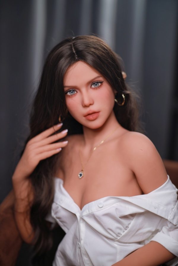 ¡Muñeca Sexual Copa C Con Cabello Castaño Y Encanto - Imagen 5